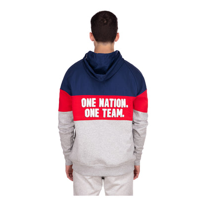 Men's New Era USWNT Tri-Color Hoodie - Back View
