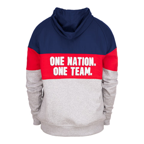 Men's New Era USWNT Tri-Color Hoodie - Back View