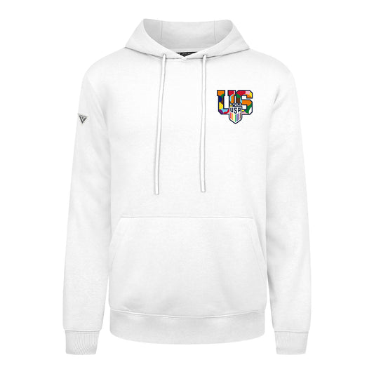 Unisex Levelwear USWNT Pride White Hoodie