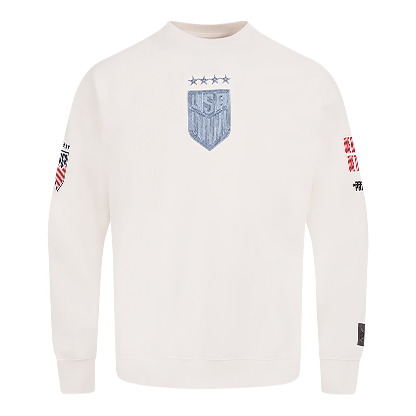 Unisex Pro Standard USWNT Varsity Blues Cream Crewneck