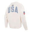 Unisex Pro Standard USWNT Varsity Blues Cream Crewneck