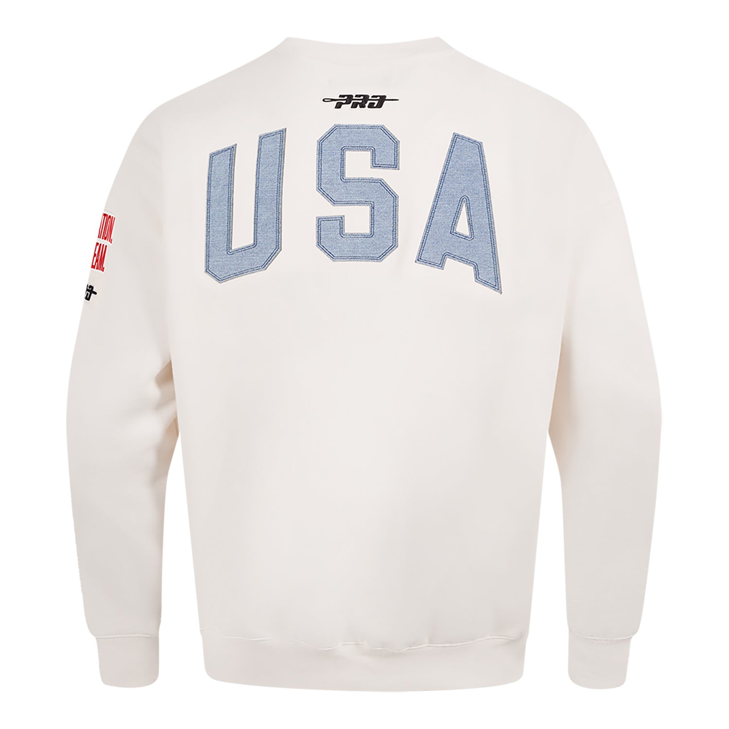 Unisex Pro Standard USWNT Varsity Blues Cream Crewneck