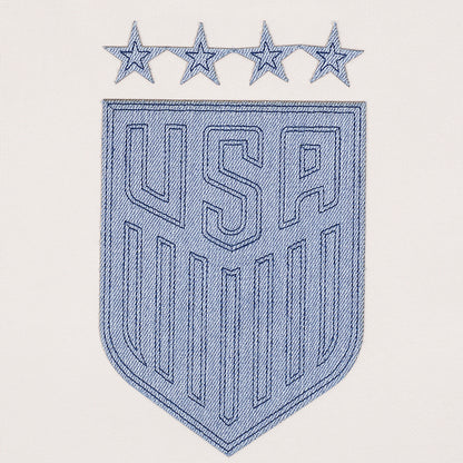 Unisex Pro Standard USWNT Varsity Blues Cream Hoodie