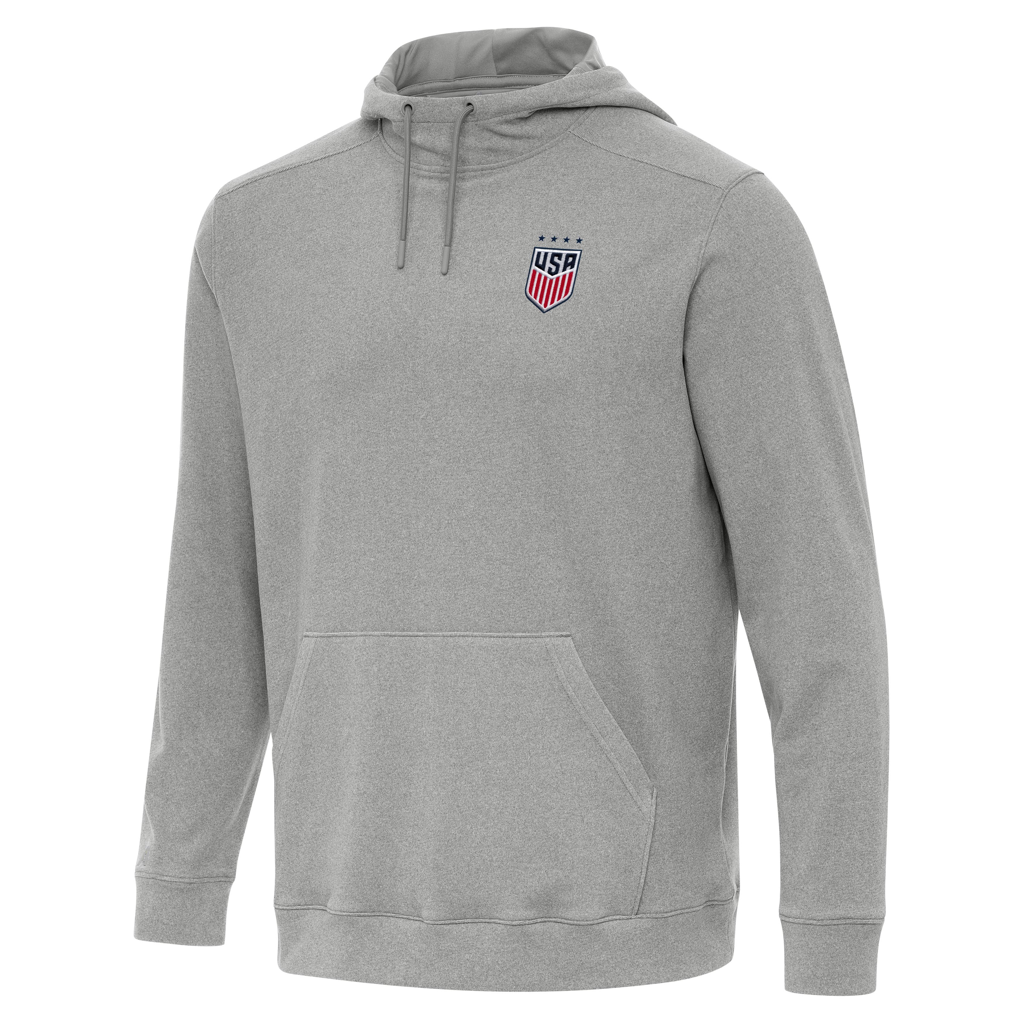 Unisex Antigua USWNT Cloud Gray Pullover
