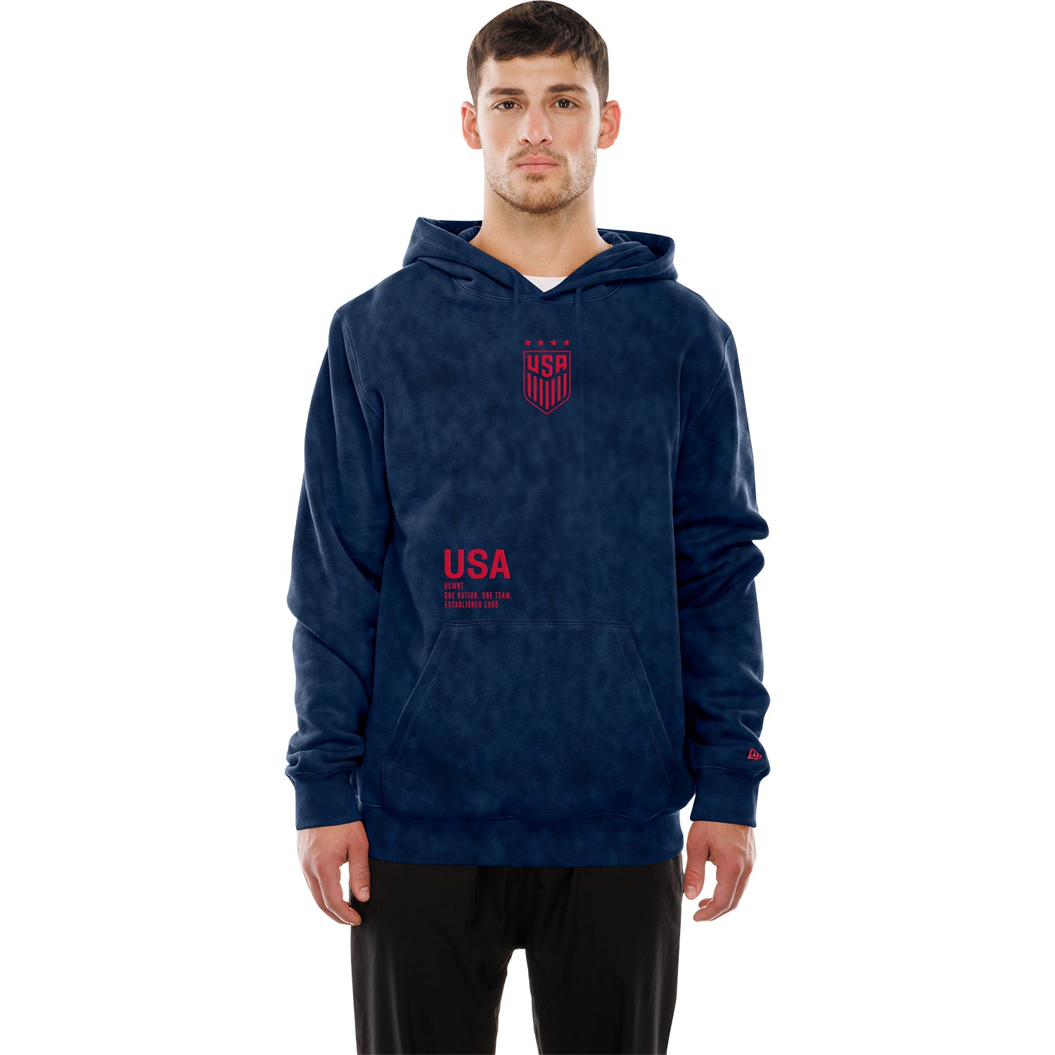 Unisex USWNT New Era Mineral Wash Navy Hoodie