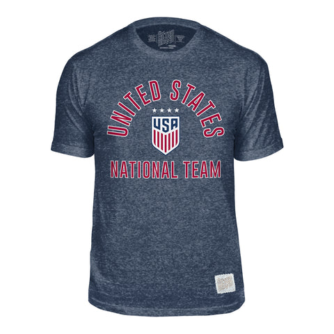 Men's Retro Brand USWNT Arch Navy Tee - Official U.S. Soccer Store