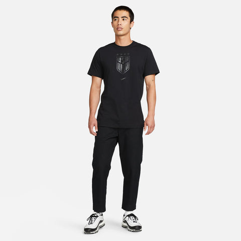 Men's Nike USWNT Black Monochrome Crest Tee - Full View