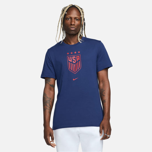 Men's Nike USWNT Crest Blue Tee - Front View