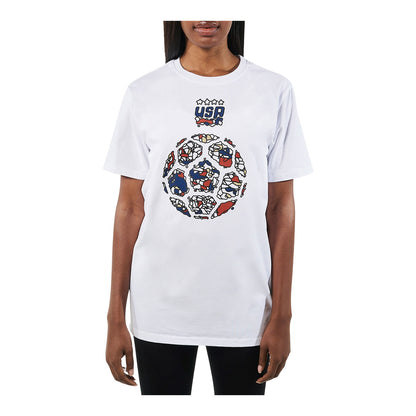 Men's Round 21 USWNT Our Time White Tee - Front View