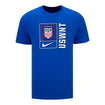 Men's Nike USWNT Core Royal Tee in Blue - Front View