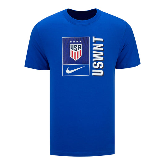 Men's Nike USWNT Core Royal Tee in Blue - Front View