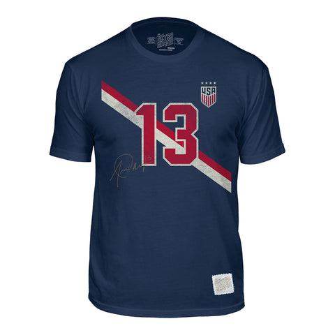 Men's Retro Brand USWNT Vintage Morgan Navy Tee Official