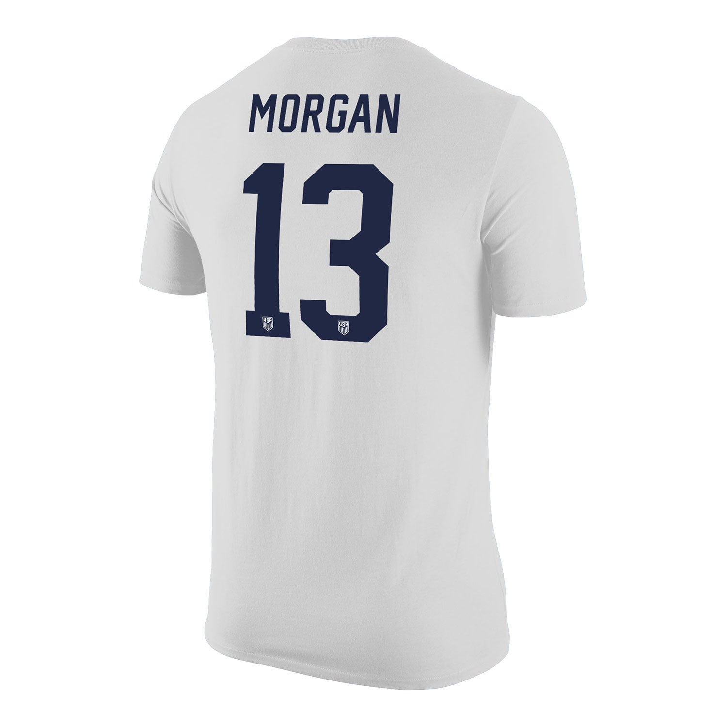 Men's Nike USWNT Classic Morgan White Tee - Back View