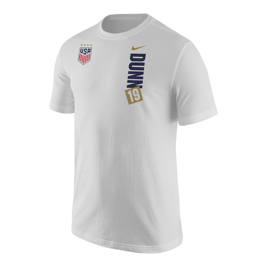Men's Nike USWNT Vertical Dunn White Tee - Front View