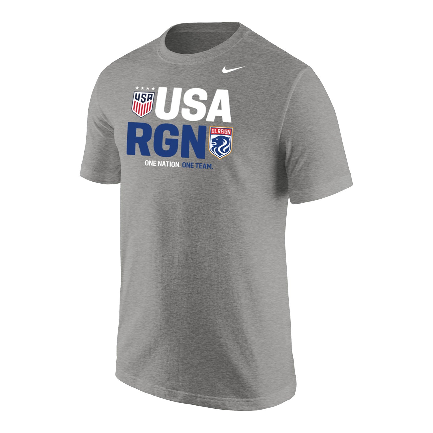 Unisex Nike OL Reign x USWNT Grey Tee - Official U.S. Soccer Store