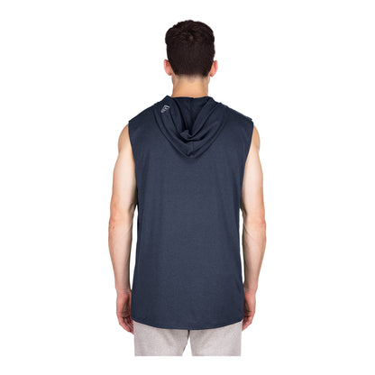 Men's New Era USWNT Navy Sleeveless Hoodie - Back View
