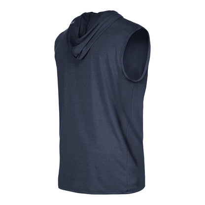 Men's New Era USWNT Navy Sleeveless Hoodie - Back View