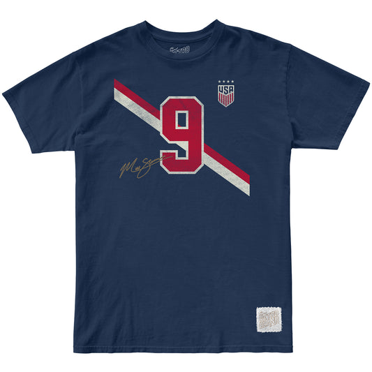 Men's Original Retro Brand USWNT Vintage Swanson Navy Tee