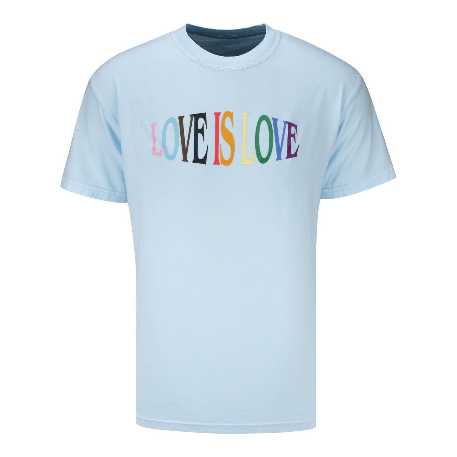 Unisex USWNT Love is Love Pride Blue Tee - Front View