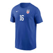 Men's Nike USWNT 2024 Lavelle Royal Tee