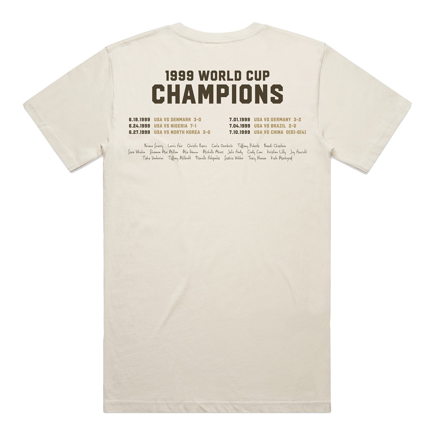 Unisex USWNT 99ers Legacy Tan Tee