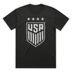 Unisex USWNT Glitch Faded Black Tee