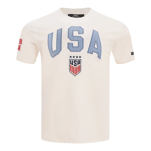 Unisex Pro Standard USWNT Varsity Blues Cream Tee