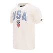 Unisex Pro Standard USWNT Varsity Blues Cream Tee