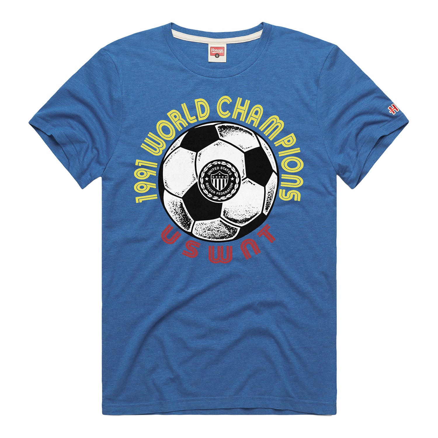 Unisex Homage USWNT Retro 1991 World Champions Blue Tee