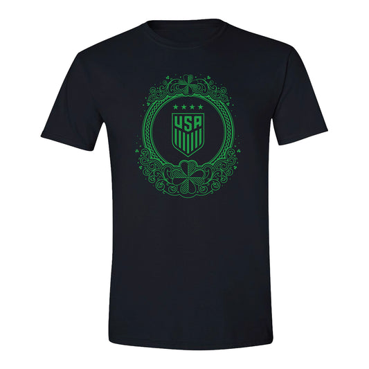 Unisex USWNT St. Patrick's Day Black Tee