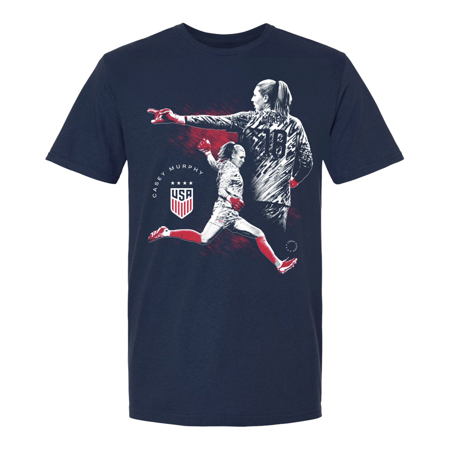 Unisex USWNT Casey Murphy Graphic Navy Tee