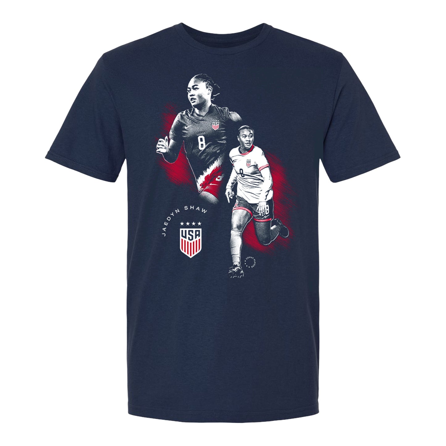 Unisex USWNT Jaedyn Shaw Graphic Navy Tee