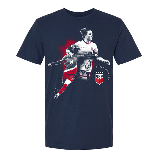 Unisex USWNT Emily Sonnett Graphic Navy Tee