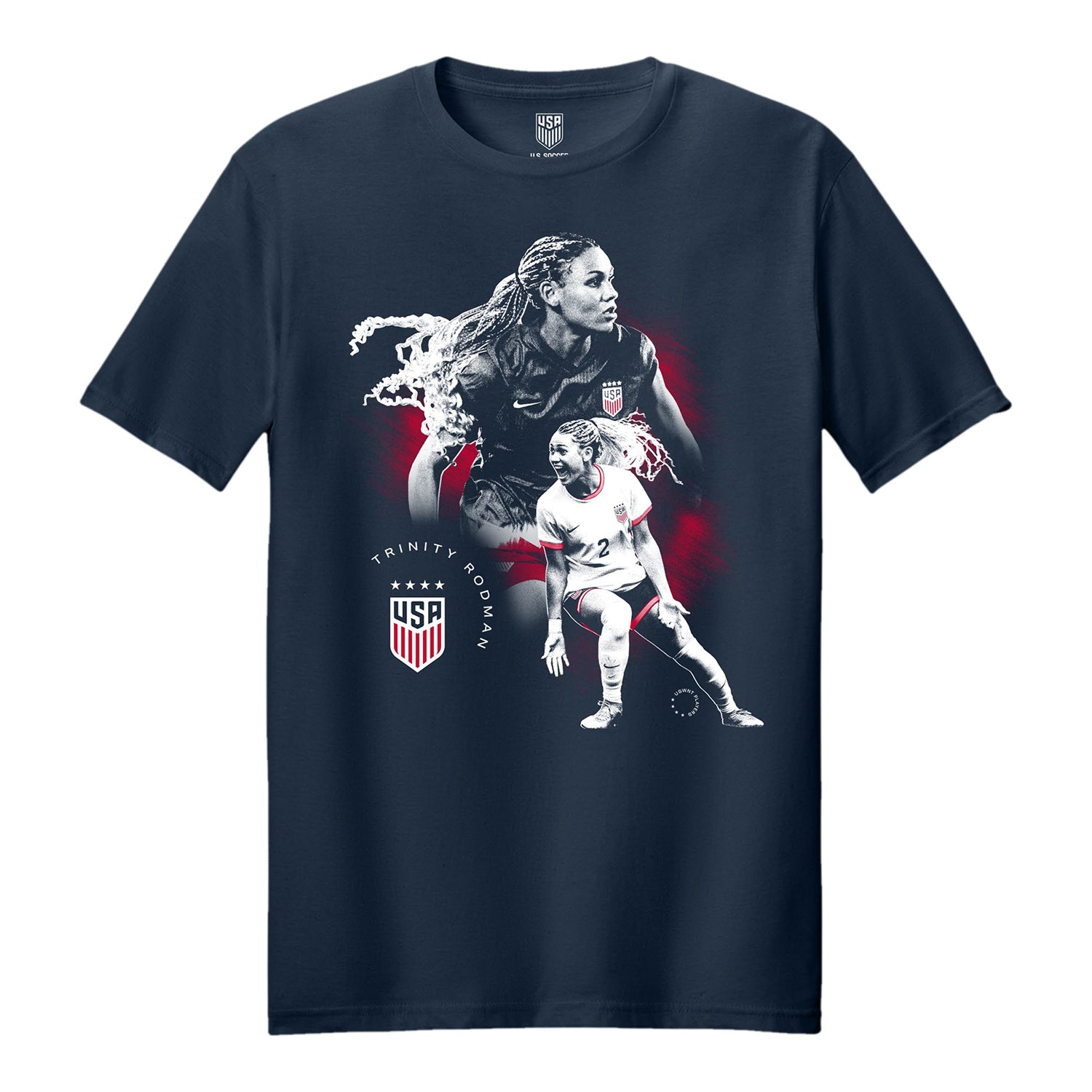 Unisex USWNT Trinity Rodman Graphic Navy Tee