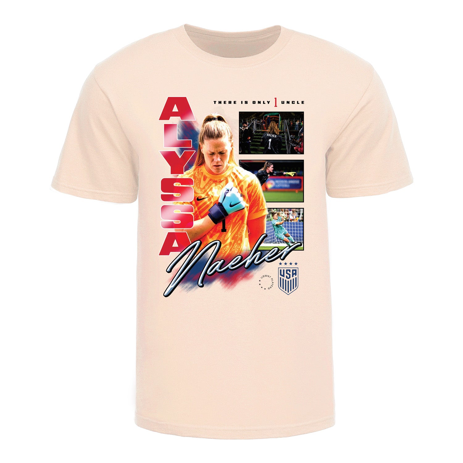 Unisex Alyssa Naeher Farewell Natural T-Shirt