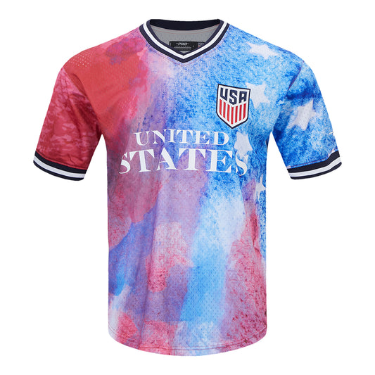 Unisex Pro Standard US Soccer MNT Mesh V-Neck T-Shirt
