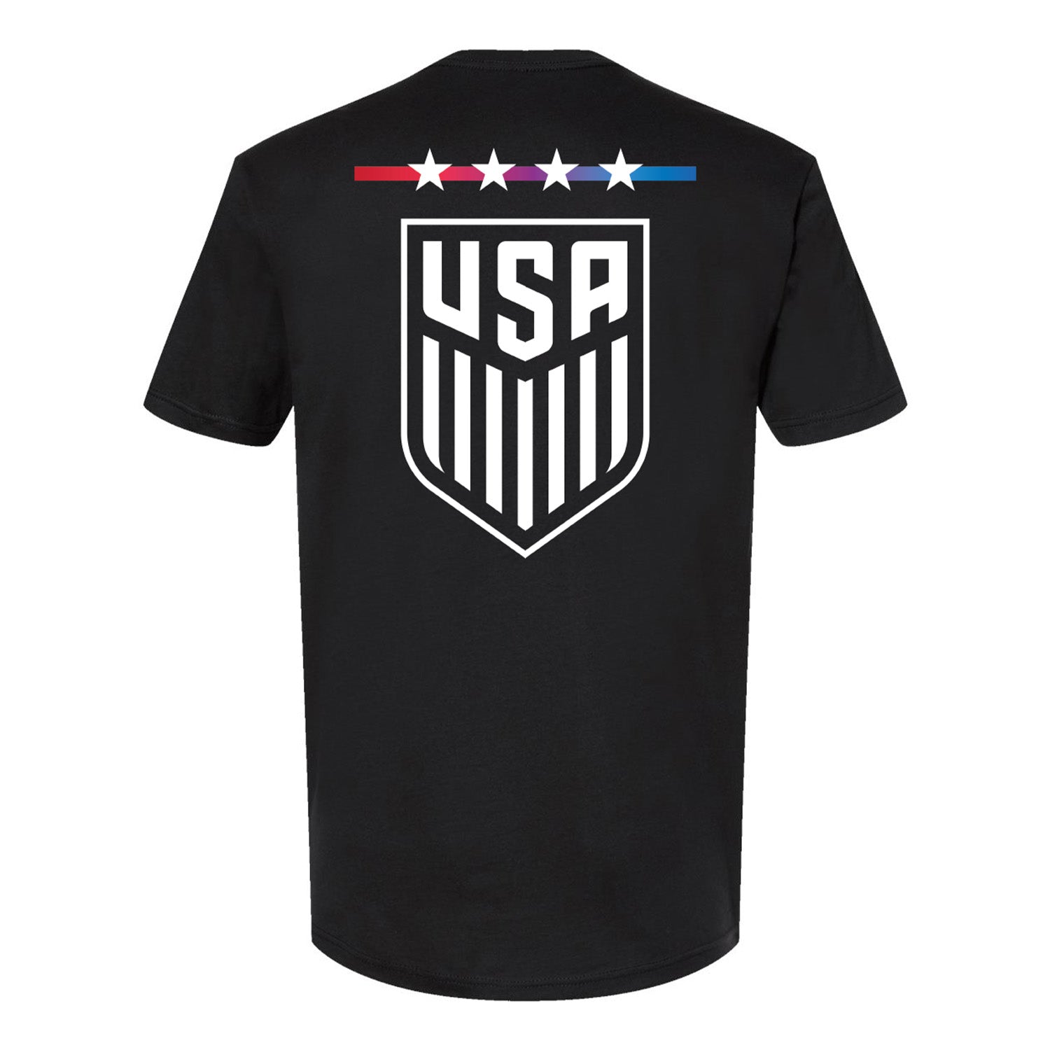 Unisex USWNT Gradient Black Tee - Back View