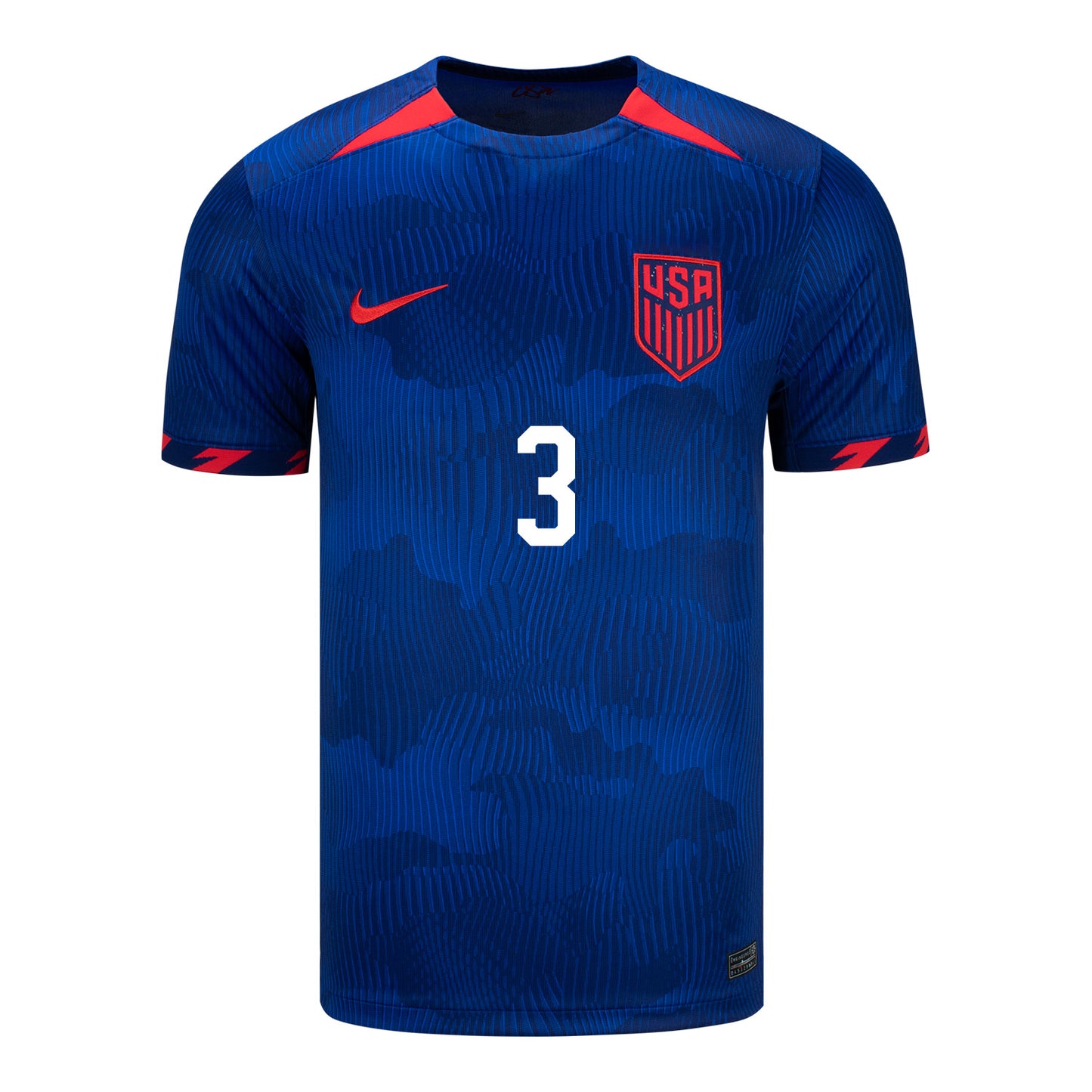 Men's Nike USMNT 2023 Away Zimmerman 3 Stadium Jersey - Front View