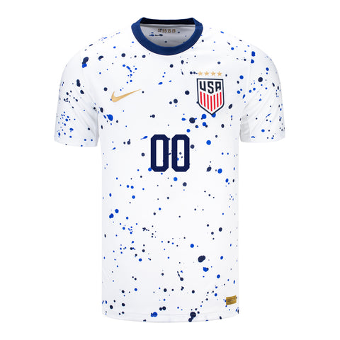 Men's Personalized Nike USWNT Home Match Jersey in White - Front View