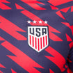 Men's Nike USWNT 2023 VW Pre-Match Red Top - Front Crest Logo View