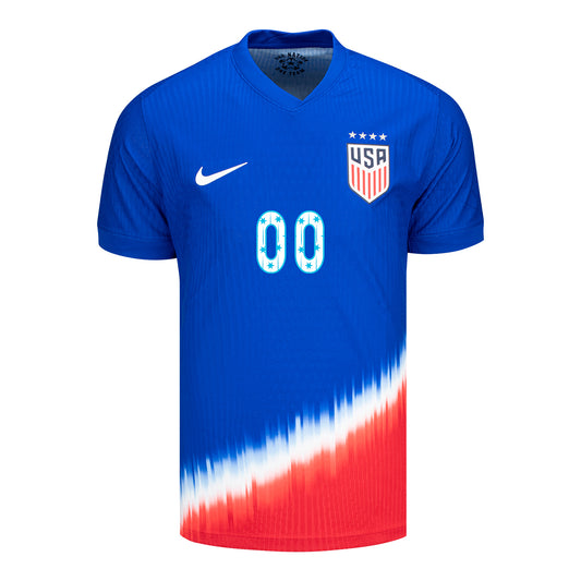 Men's Nike USWNT 2024 Personalized SheBelieves Cup Away Match Jersey - Front View