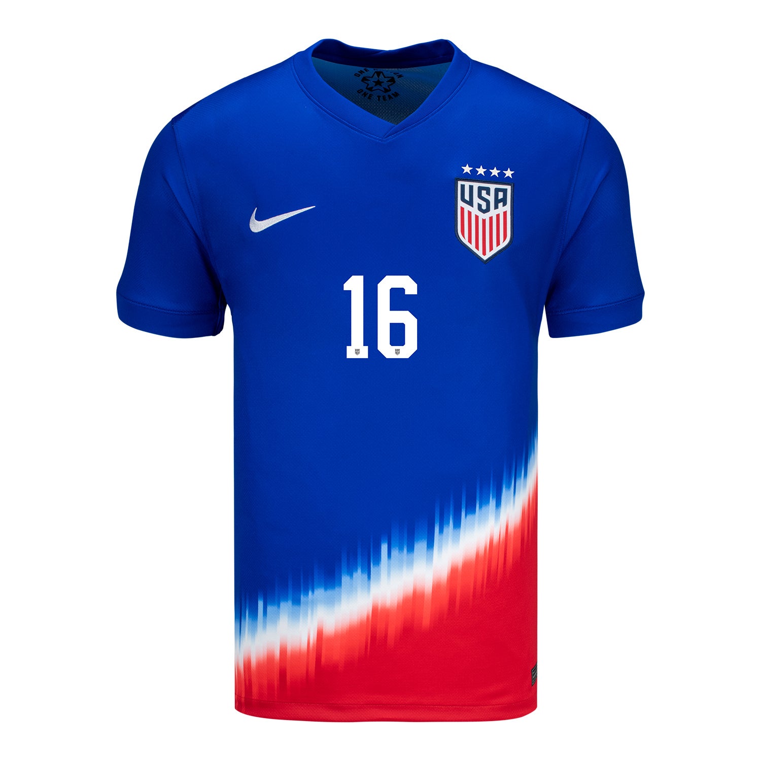 Men's Nike USWNT 2024 American Icon Away Lavelle 16 Stadium Jersey - Front View