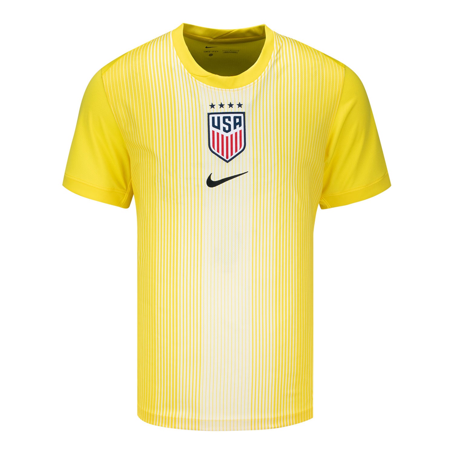 Men's Nike USWNT 2025 Pride Personalized Stadium Short Sleeve Goalkeeper Jersey