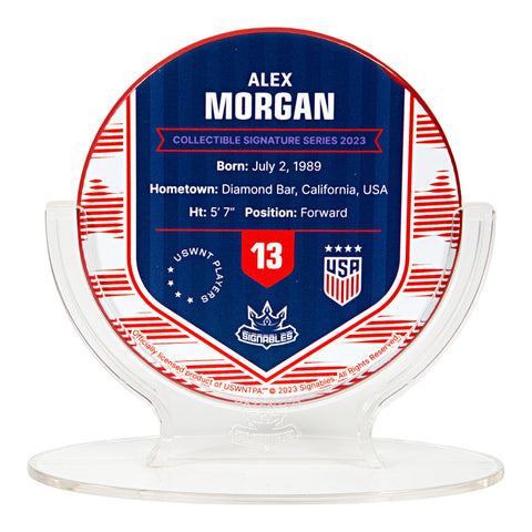 USWNT Alex Morgan Signed Collectible - Back View