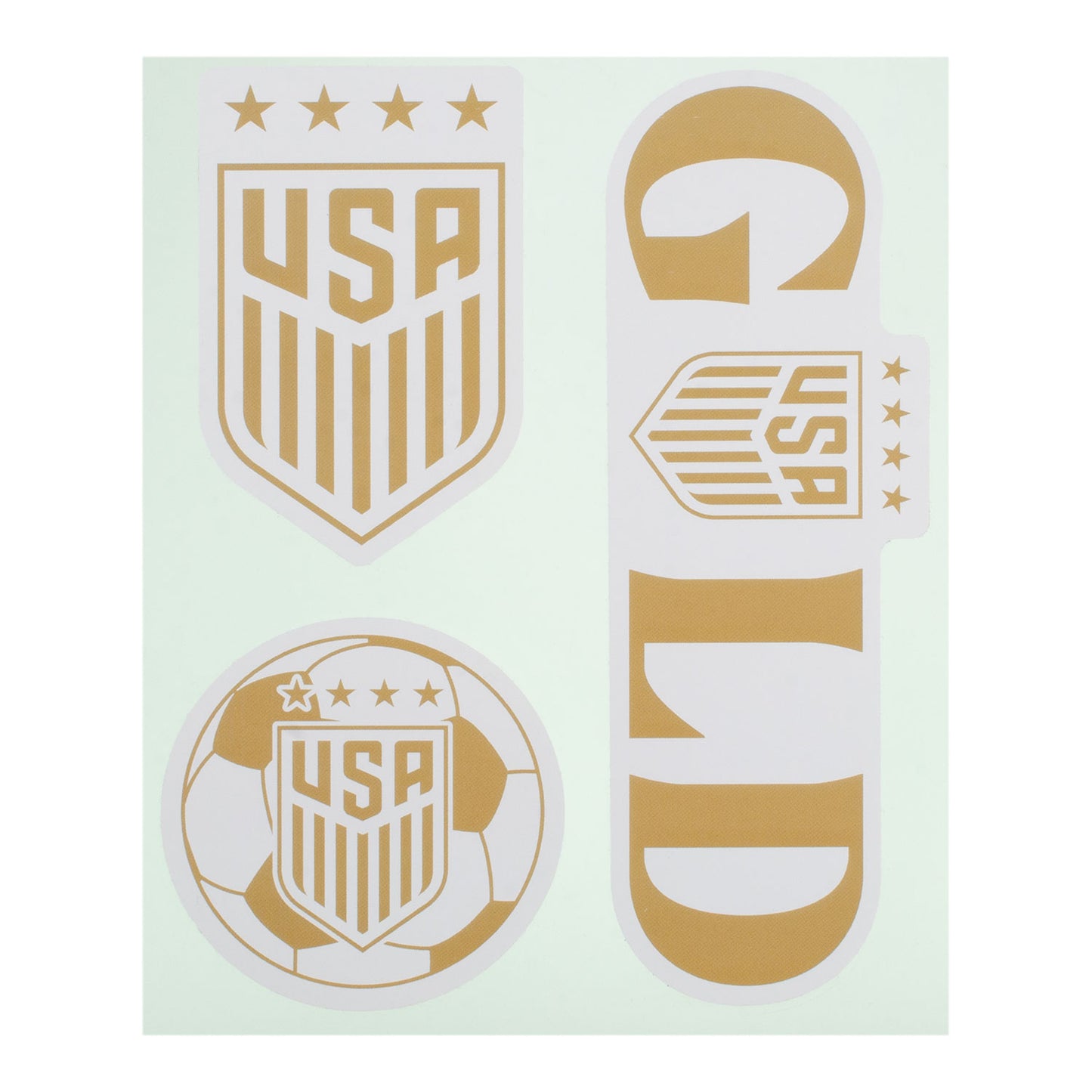 Wincraft US Soccer 24 3-Pack Gold USWNT Stickers