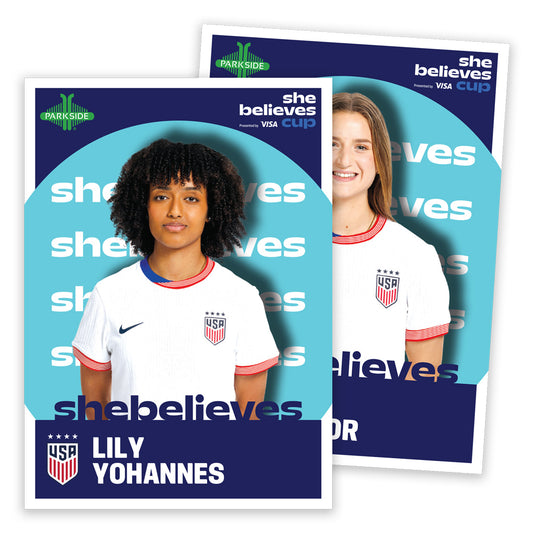 USWNT 2025 SheBelieves Cup Trading Cards Set by Parkside