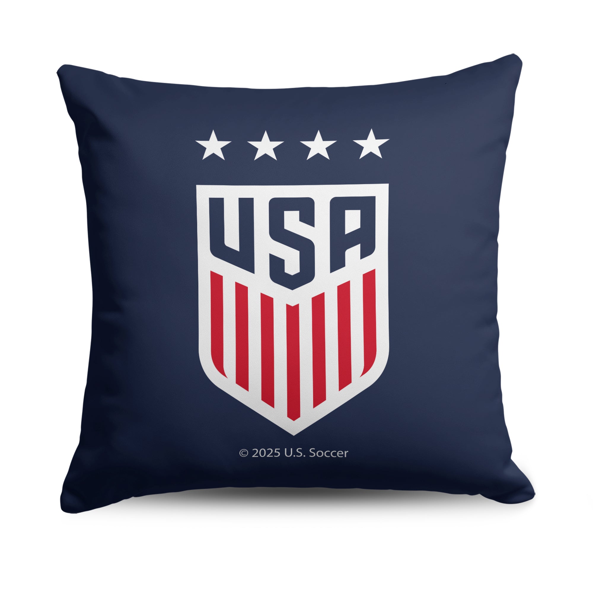 US Soccer Shield Logo Throw Pillow