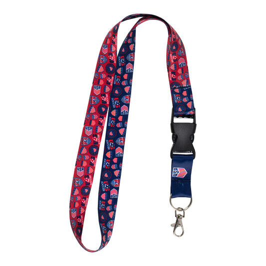 USWNT Retro Crests Lanyard