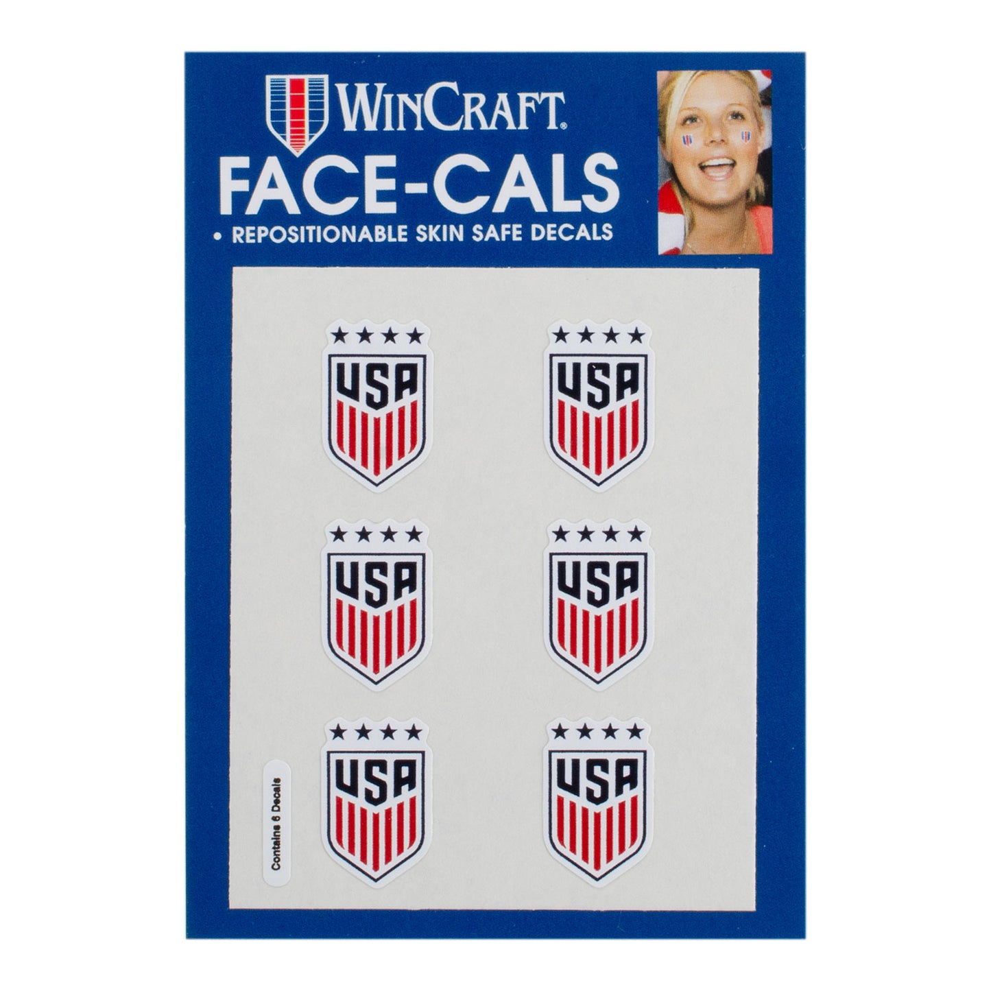 Wincraft USWNT Crest Face Decals