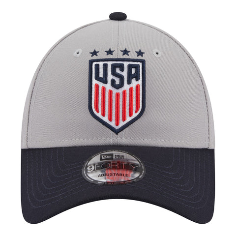 Kids New Era USWNT 9Forty League Navy Hat - Front View